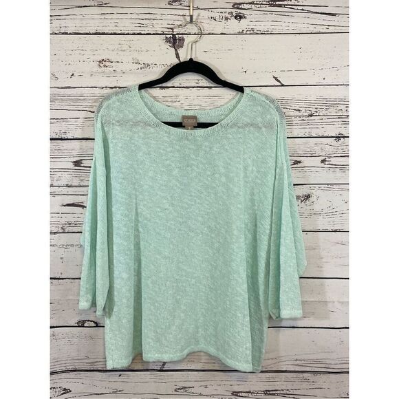 Chico’s Sweater Mint color Size 3/XL - Picture 1 of 5